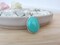 Arizona Turquoise Pendant in Sterling Silver, 16x12 Sleeping Beauty Turquoise product 1